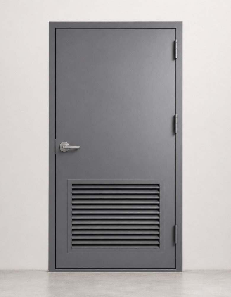 Swing Steel Door with Louvers