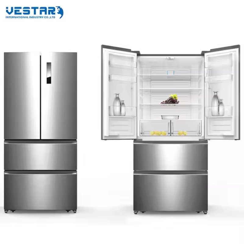 Wholesale commercial vertical freezers dual-zone supermarket beverage display refrigerators