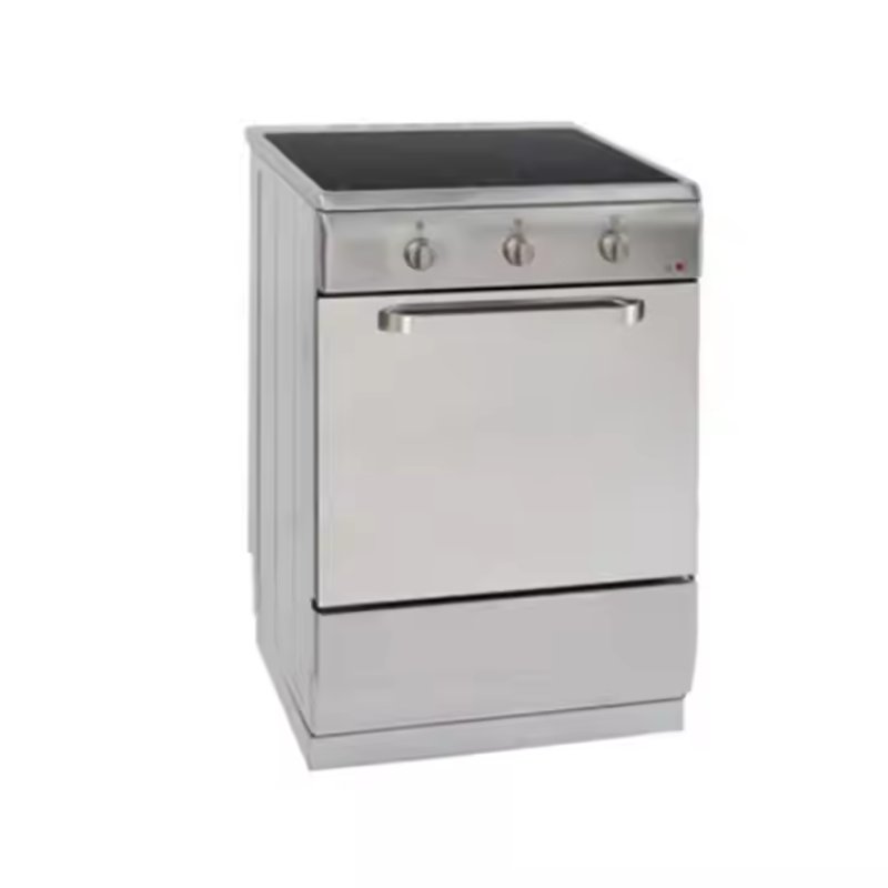 Free Standing Gas Oven with Glass Cover with Four burner