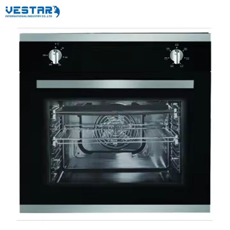 Free Standing Gas Oven with Glass Cover with Four burner