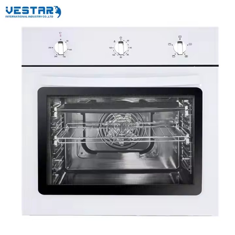 Retro mechanical oven - cast iron body with mechanical knobs, nostalgic version