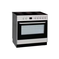 4 Burners Glass Cover Stainless Steel Free Standing Gas Oven