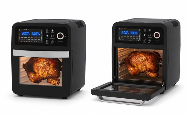 VESTAR 12L Air Fryer Oven: Triple Cooking Power for Crisp Results with Up to 80% Less Fat  2. Topic