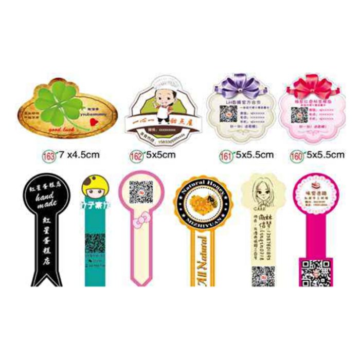 Label type Self-adhesive stickers