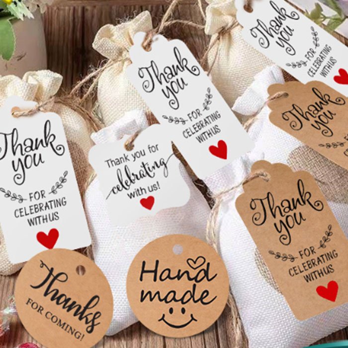 Kraft paper labels and tags