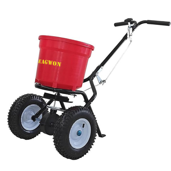 50LB Walk Behind Broadcast Fertilizer Salt Seed Spreader Hand Push GT1503