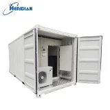 Sliding door container cold storage for vegetables