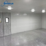 Shrimp stored in blast freezer for export