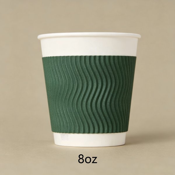 Corrugated paper cup
