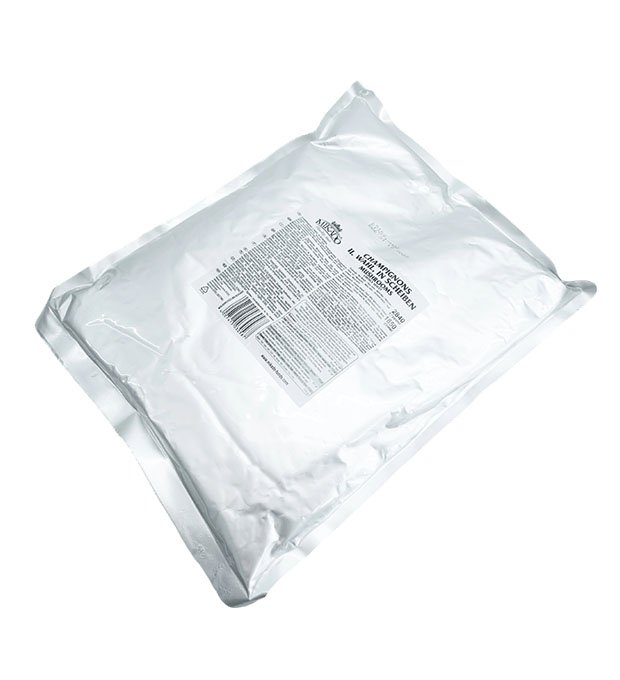 Canned mushroom slices in pouch