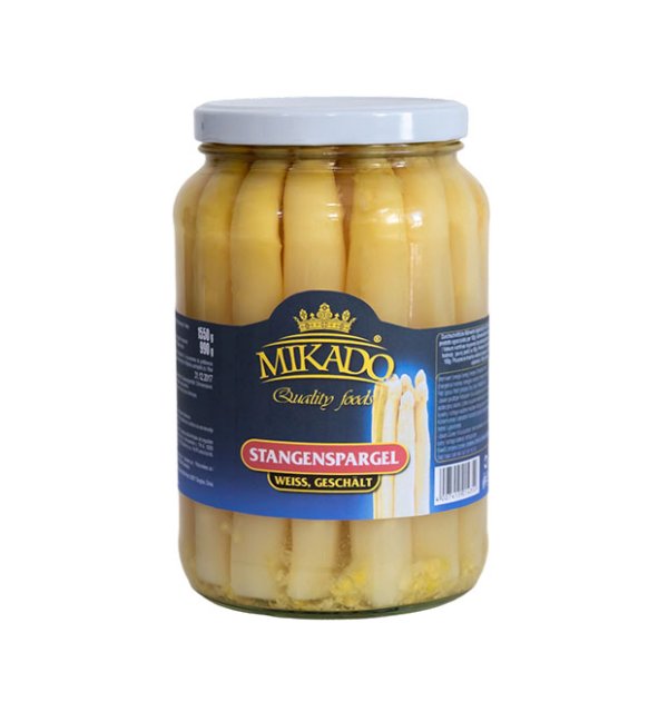 Canned asparagus spears in 1700ml jars