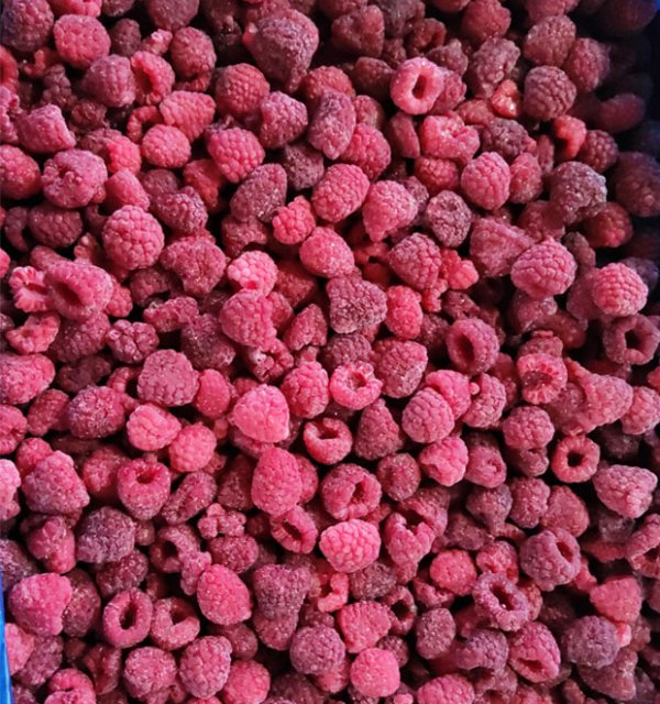 Frozen raspberries