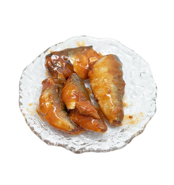 Canned sardine fish in tomato sauce
