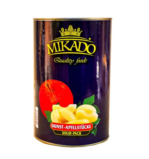 Canned solid pack apples