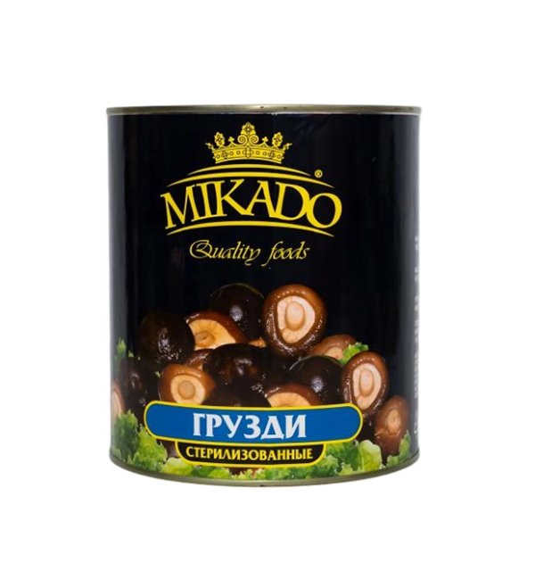 Canned shittake mushroom in brine