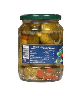 mercado german style sour cucumber jar Mercado
