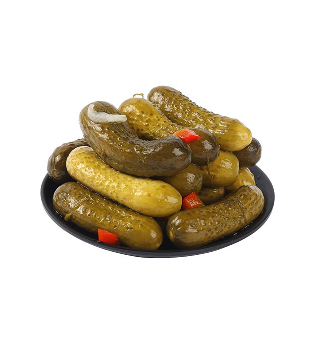 pickled cucumber with mustard seeds
