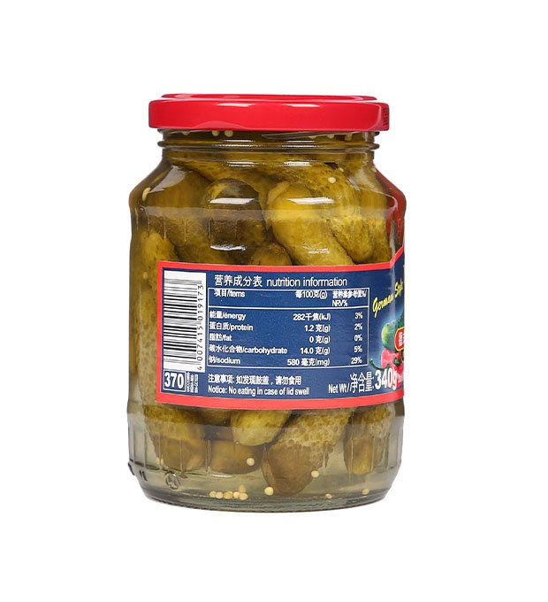 mercado german style sour cucumber slightly spicy jar Mercado