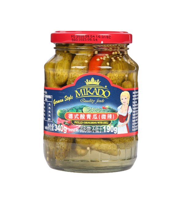 Mercado German-Style Sour Cucumber (Slightly Spicy)