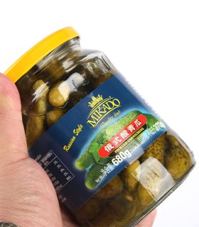 vinegar brined cucumber