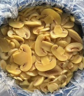 preserved mushroom slices packaging