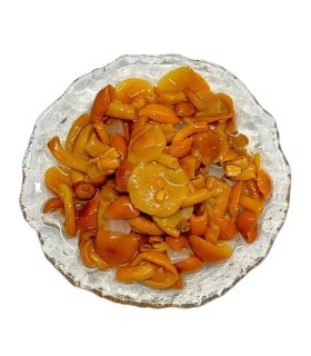 canned nameko mushroom glossy texture