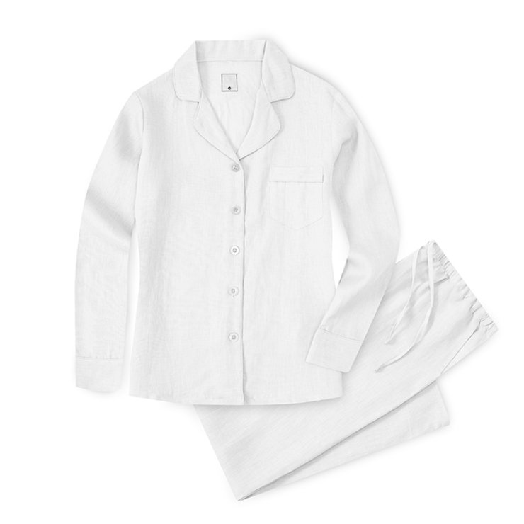 Linen Series Long-Sleeved Pajama Set