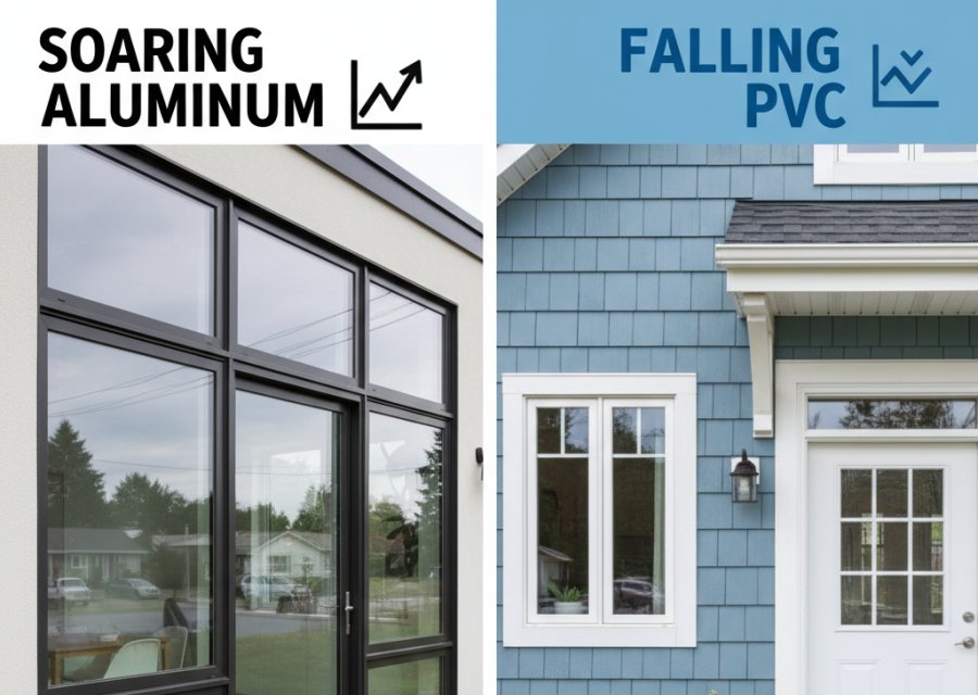 Precios del aluminio en alza, PVC en caída: ¿Cómo elegir ventanas y puertas para la renovación del hogar?