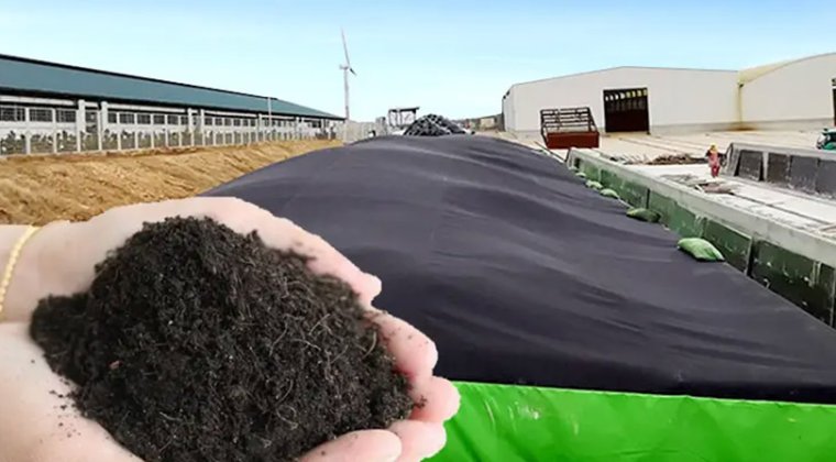 PTFE /Black /Nano Covering Film Fermentation Membrane Compost Cover for Organic Fertilizer Production Machine