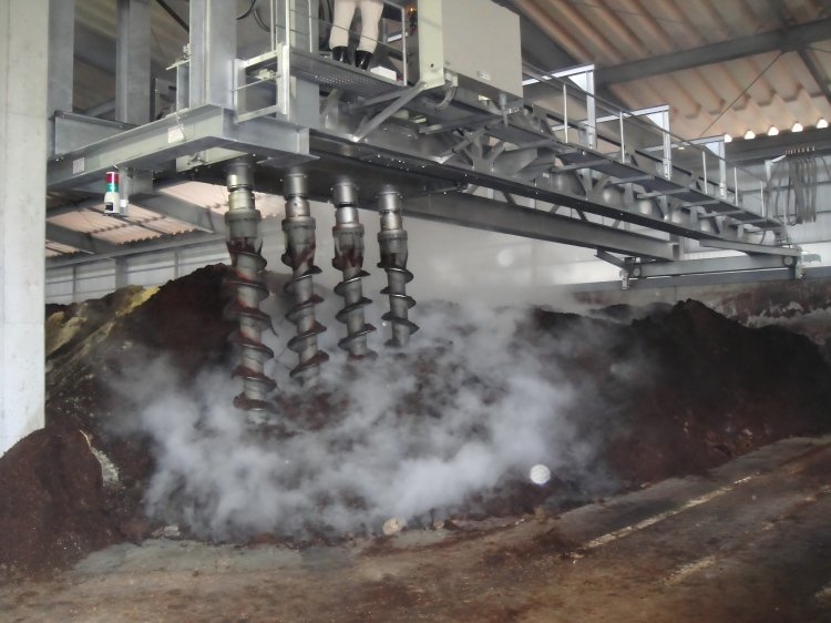 Large Capacity Vertical Auger Fermentation Machine