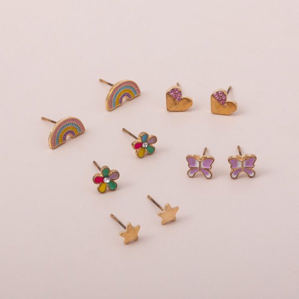 Kids Stud Earrings 5Pack 