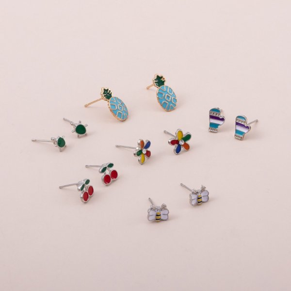Kids Stud Earrings 5Pack