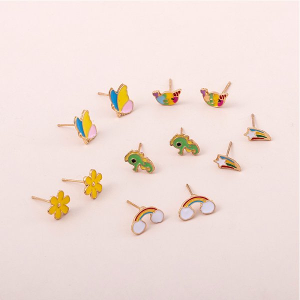 Kids Stud Earrings 6Pack 