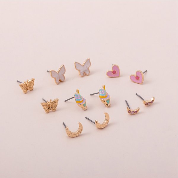 Kids Stud Earrings 6Pack