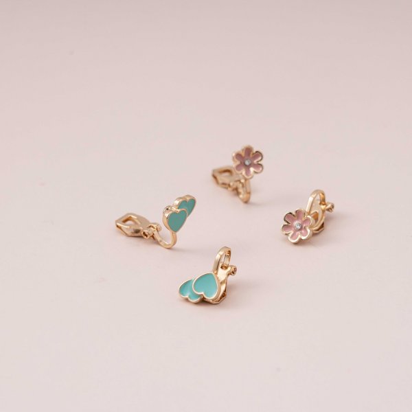 Kids Clip Earrings 2pack