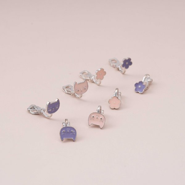 Kids Clip Earrings 4pack