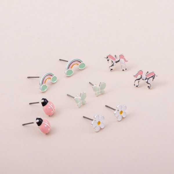 Kids Stud Earrings 5Pack