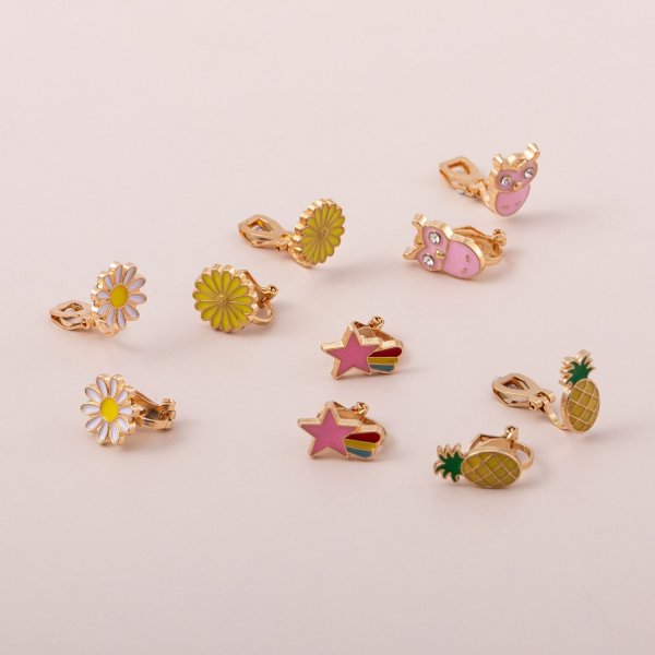 Kids Clip Earrings 5pack