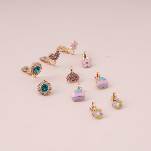 Kids Clip Earrings 5pack