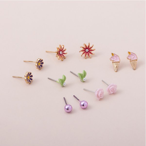 Kids Stud Earrings 6Pack