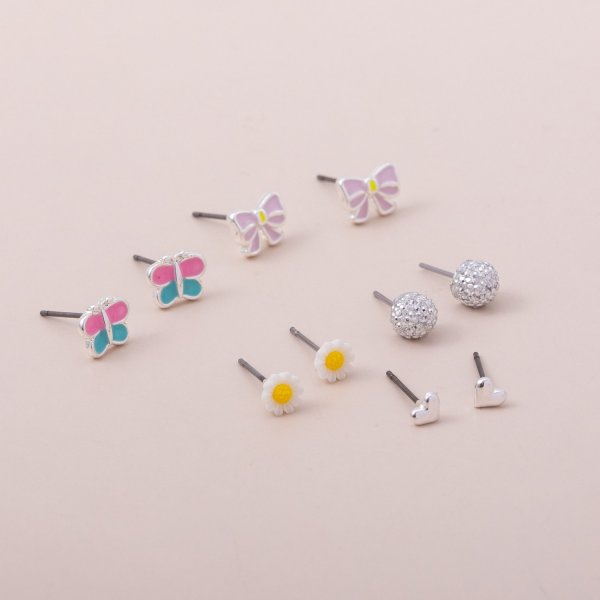 Kids Stud Earrings 5Pack