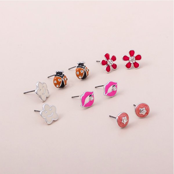 Kids Stud Earrings 6Pack 
