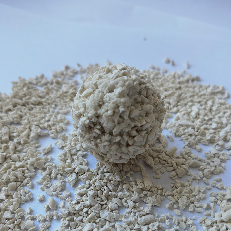 Crushed tofu cat litter