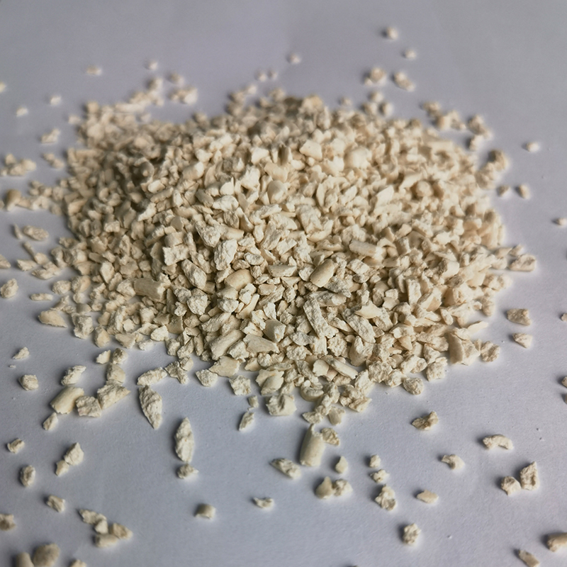 Crushed tofu cat litter