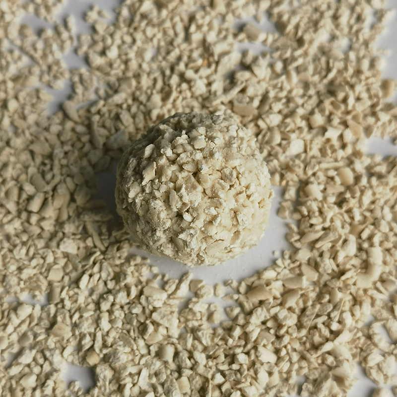 Crushed tofu cat litter