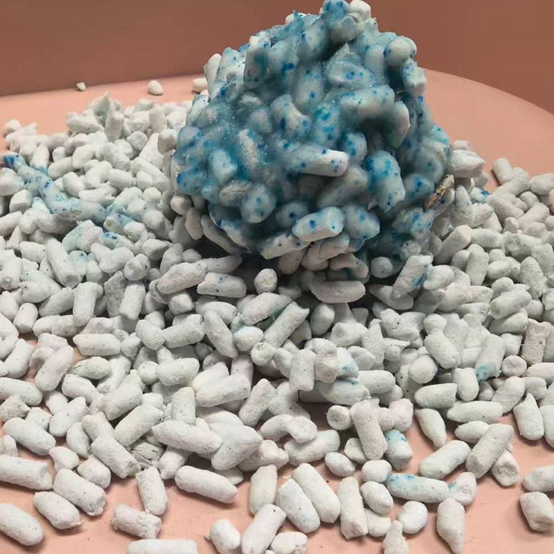 COLOR CHANGING PAPER CAT LITTER