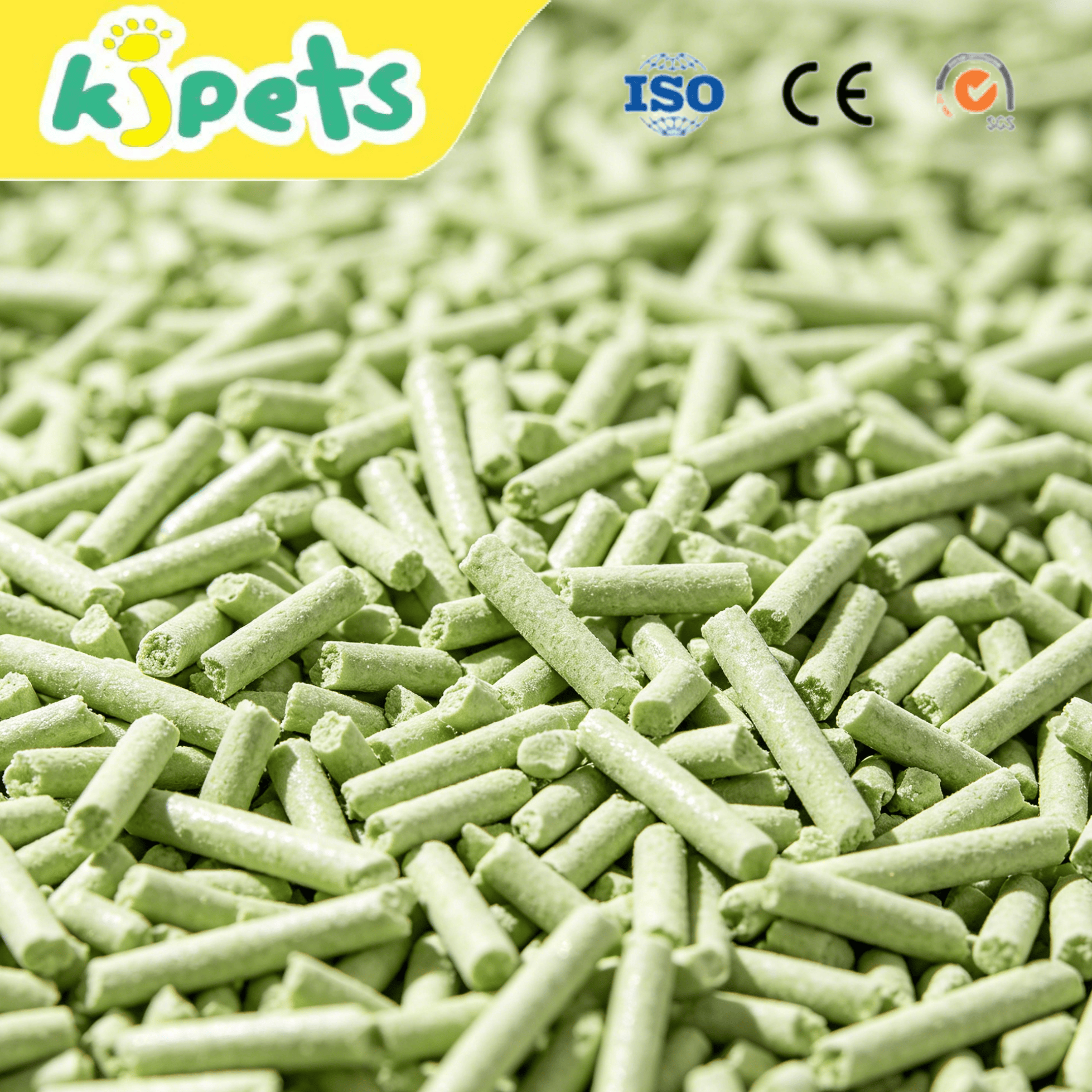 生成绿茶风格豆腐猫砂产品图 (1)