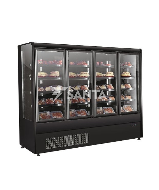 Multideck-Plug in 660mm Depth with Double Vacuum Glass Door and Alloy Frame