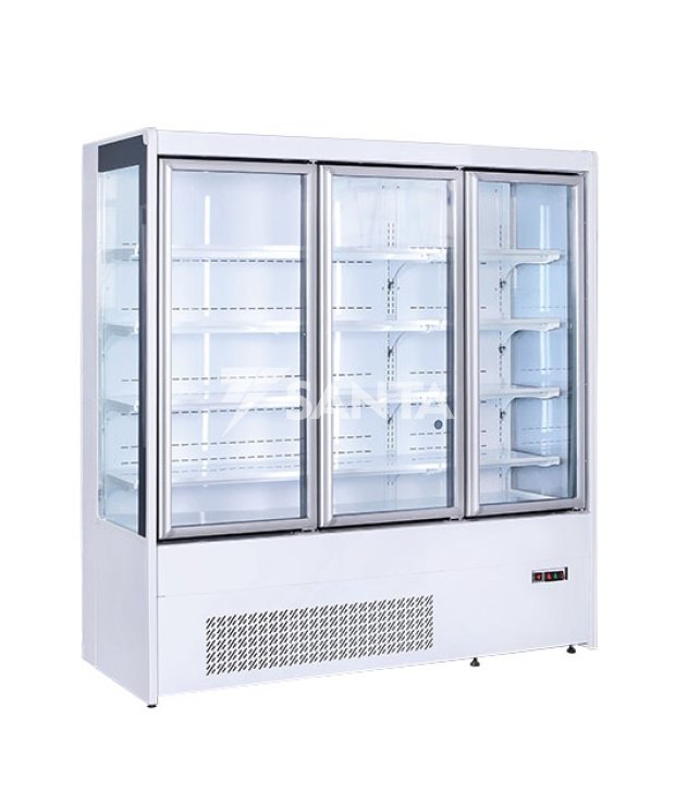 Multideck-Plug in 787mm Depth with Double Glass Door and Alloy Frame