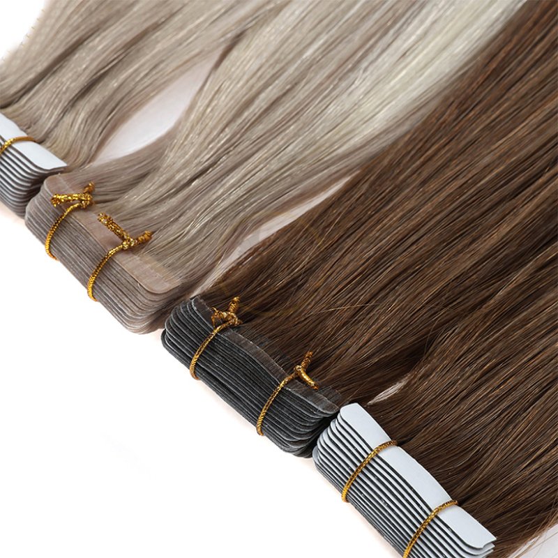 factory-direct white tape in hair extensions for OEM
